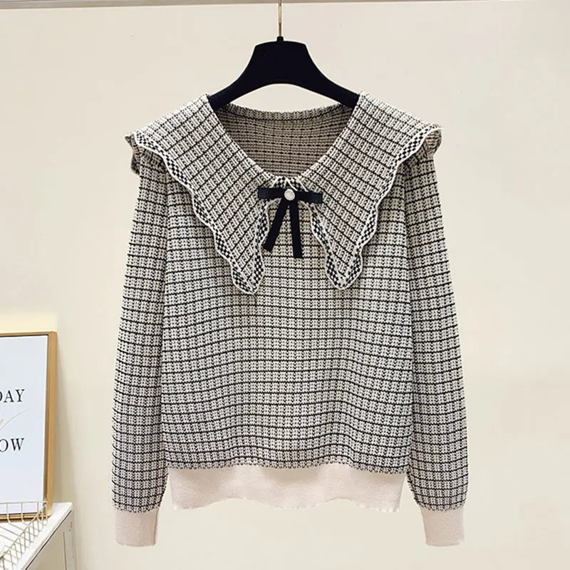 Brigitta® | Annabelle sweater with Claudine collar