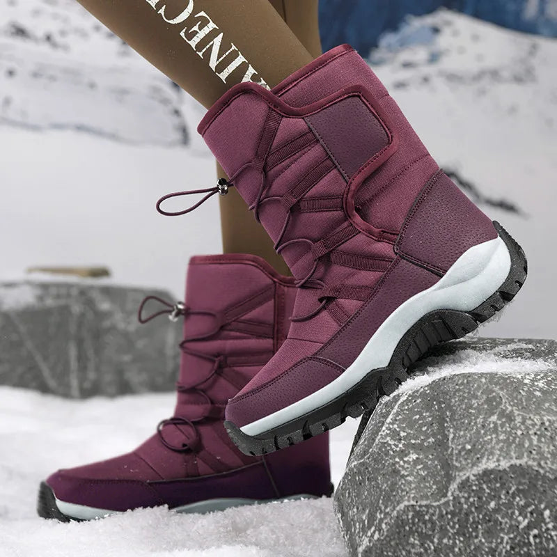 Men’s Mid-Calf Boots – Water-Resistant – Insulated Lining – Rugged Sole – Adjustable Fit