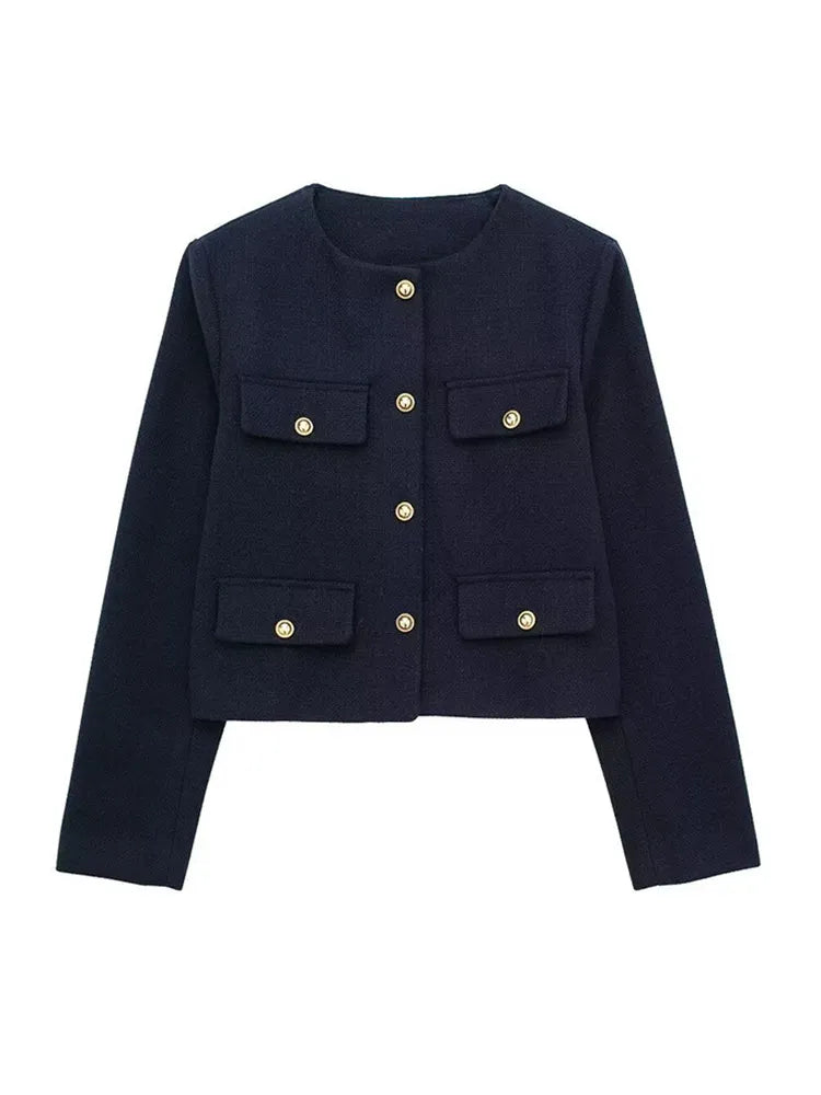 Elizabeth® | Classic Tweed Blazer Autumn Fashion