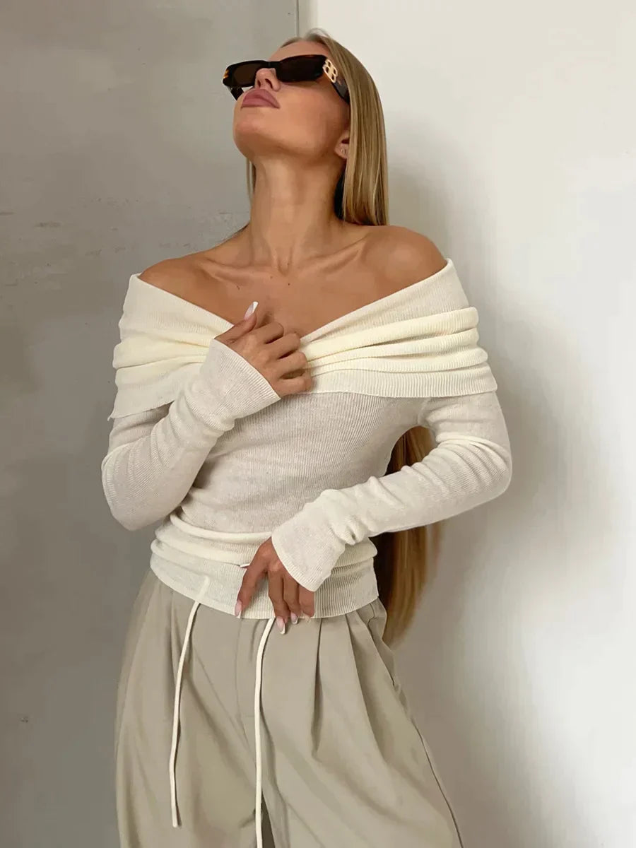 Brenda | Off the shoulder sweater for women