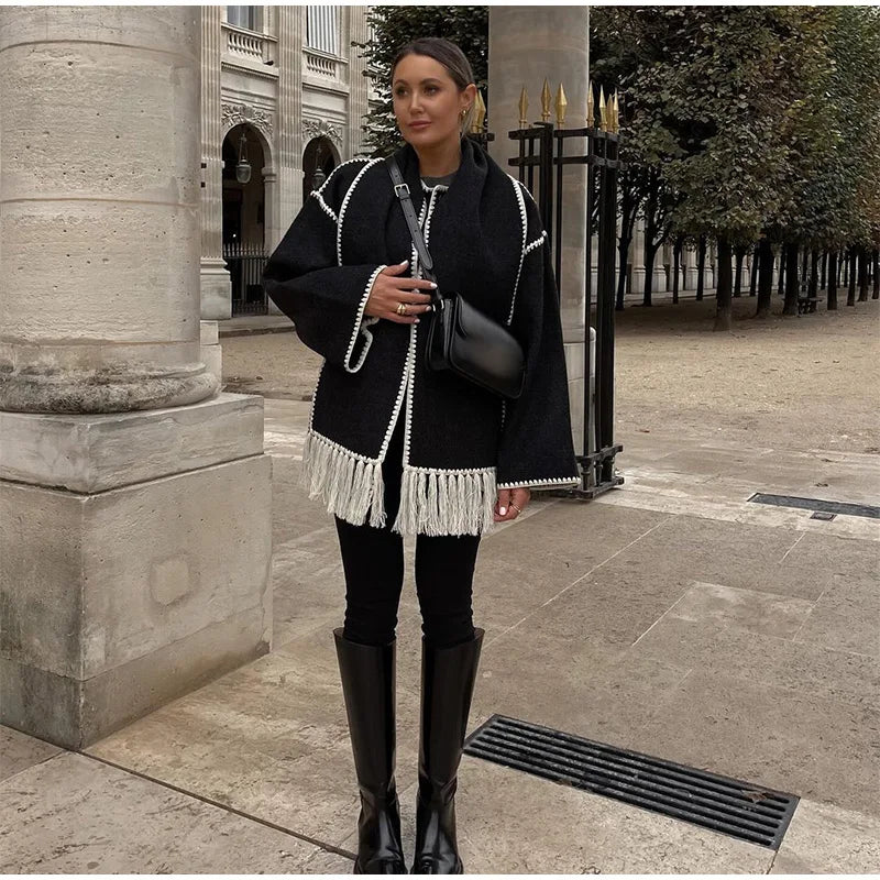 Cecilia® | Stylish, comfortable coat with a zigzag shawl collar