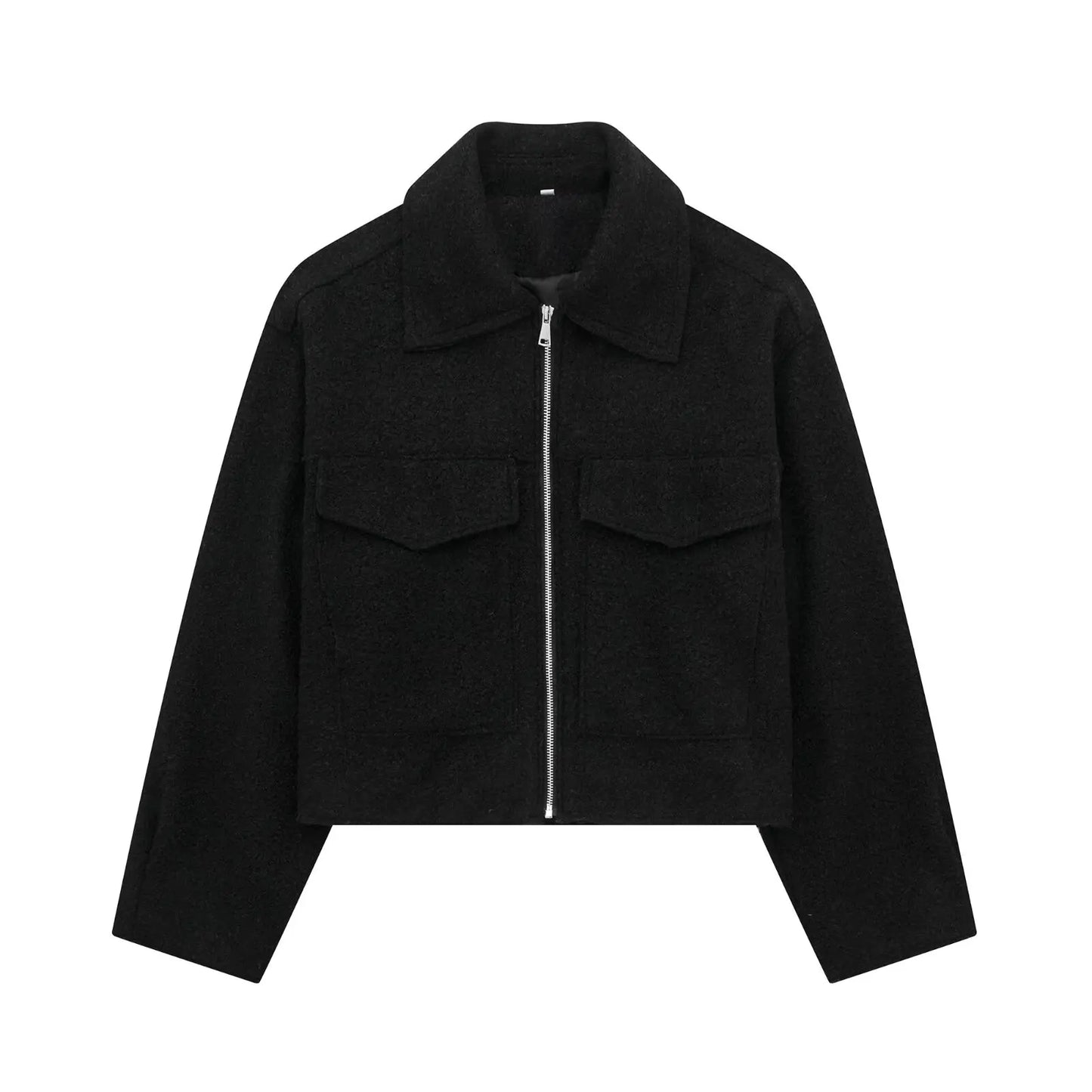 Clara® | Gray jacket with zip pockets