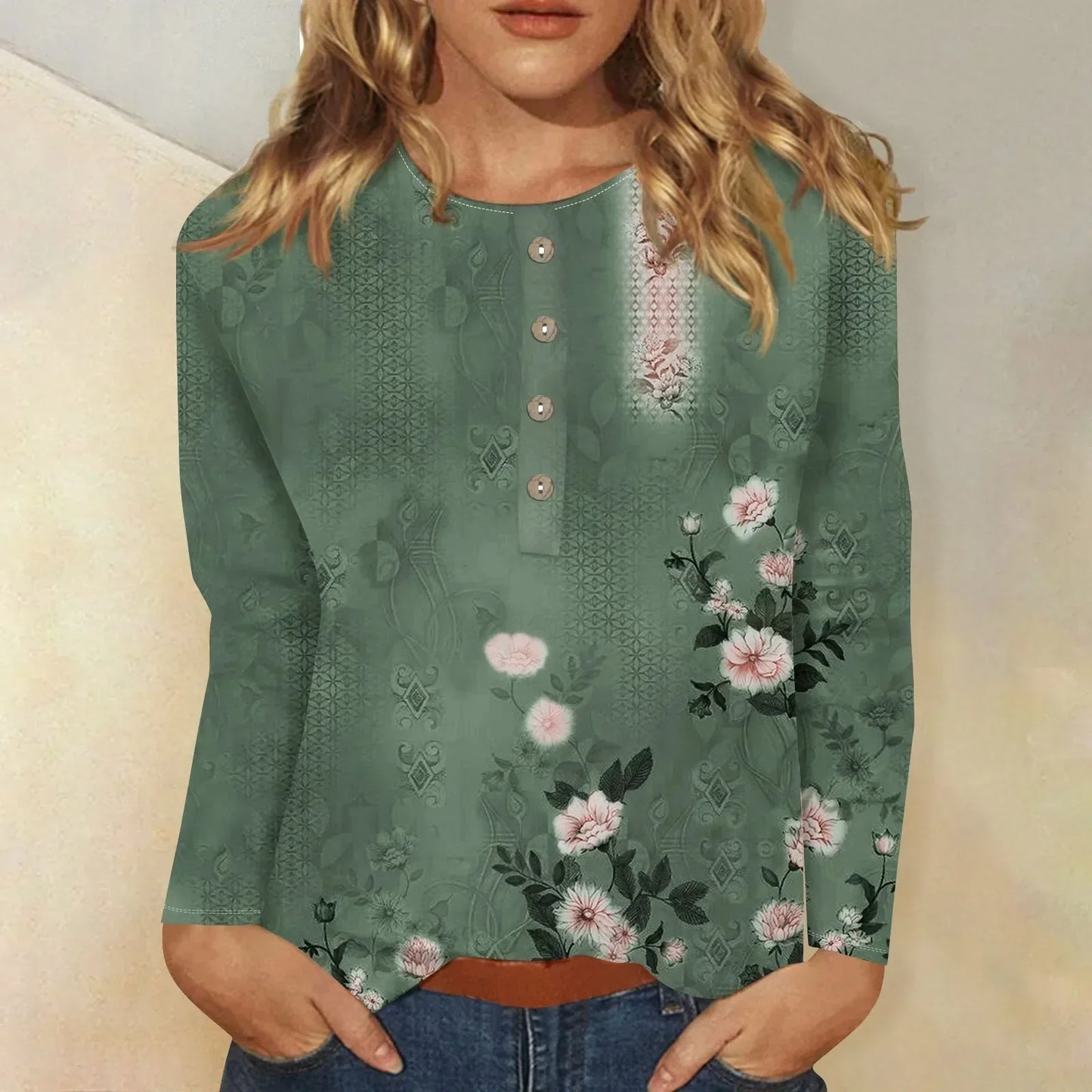 Bernadette® | Women's long sleeve printed top