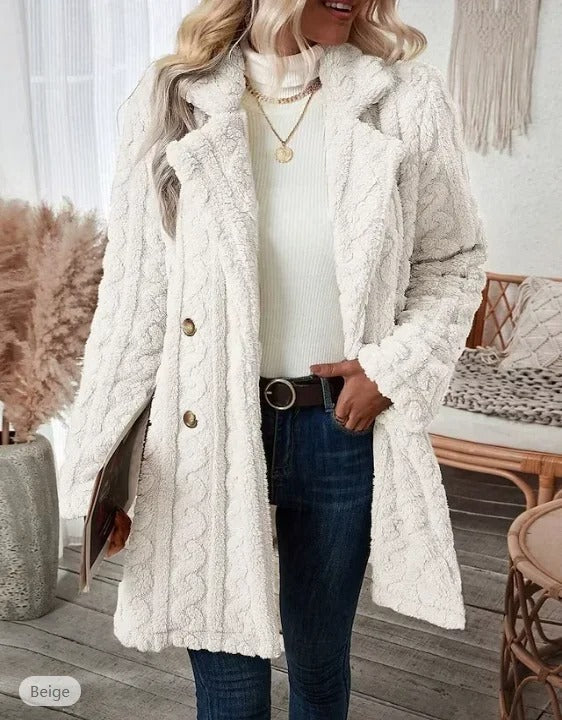 Corina® | Casual coat with long sleeves and collar