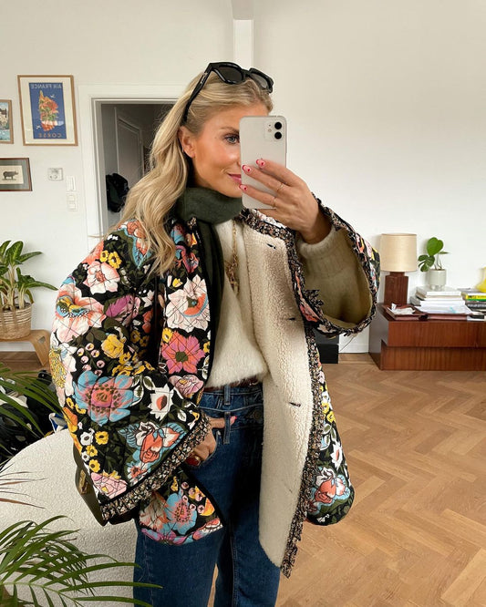 Ayla® | Colorful, stylish autumn coat with handmade details