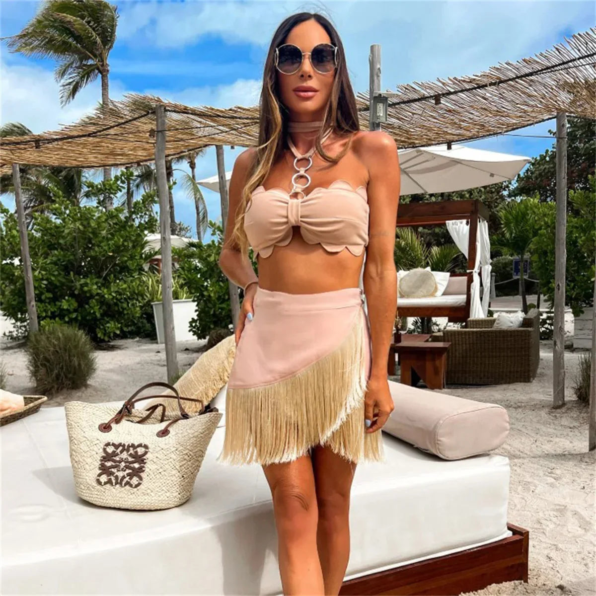 Caroline® | Sexy Polyester Beach Dress For Summer Occasions