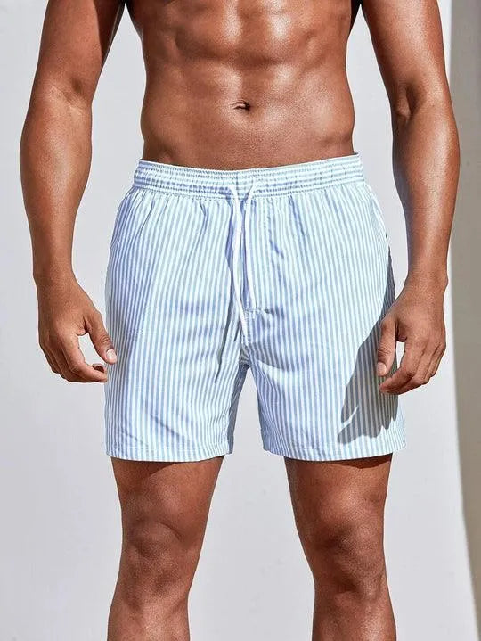 Earl | Stylish Men's Striped Swim Shorts with Quick-Dry Fabric