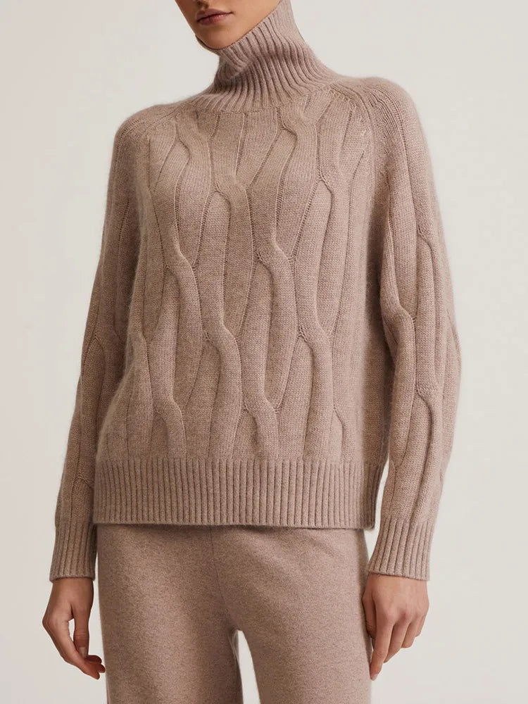 Claudine® | Delano women's turtleneck knit sweater