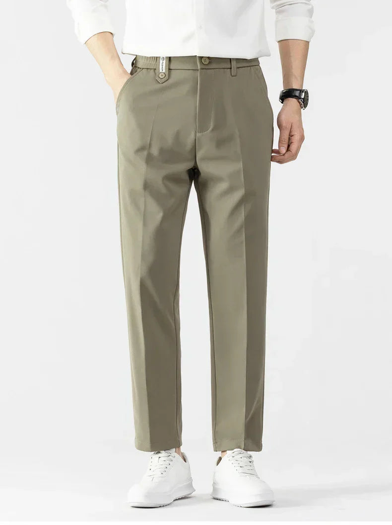 Clinton | Men’s Slim Fit Trousers – Lightweight Fabric – Tailored Cut – Stylish Business Casual