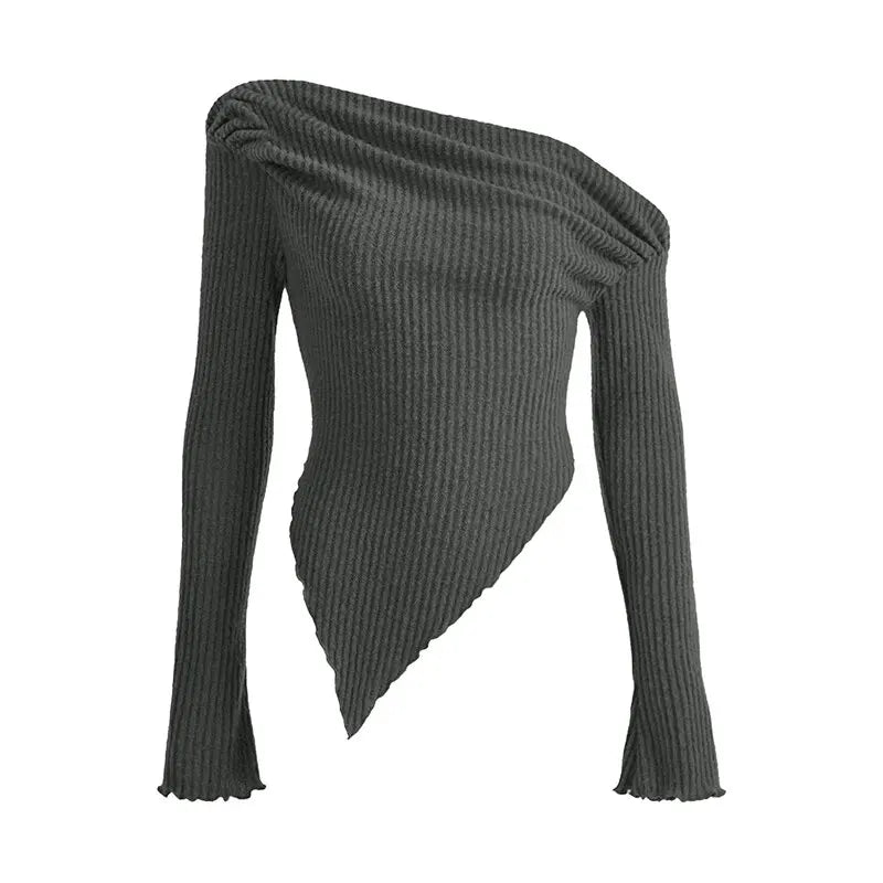 Anna® | Asymmetric ribbed top