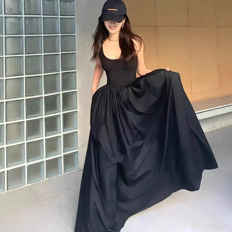 Cintia® | Knee-length dress with high waist for women