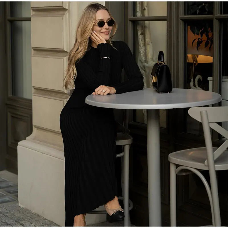 Brisa® | Elegant knitted maxi dress