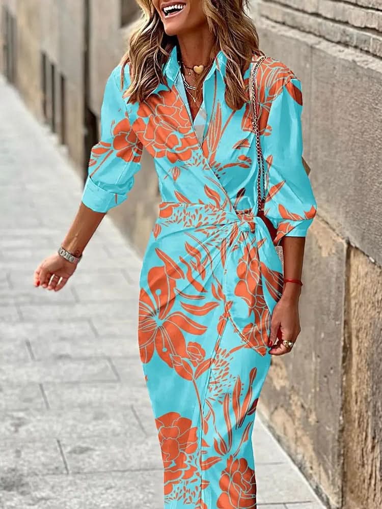 Carolina® | Eye-catching printed wrap dress