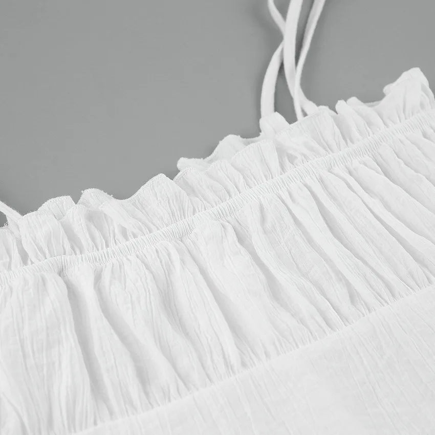 Bianca® | White summer dress with lace