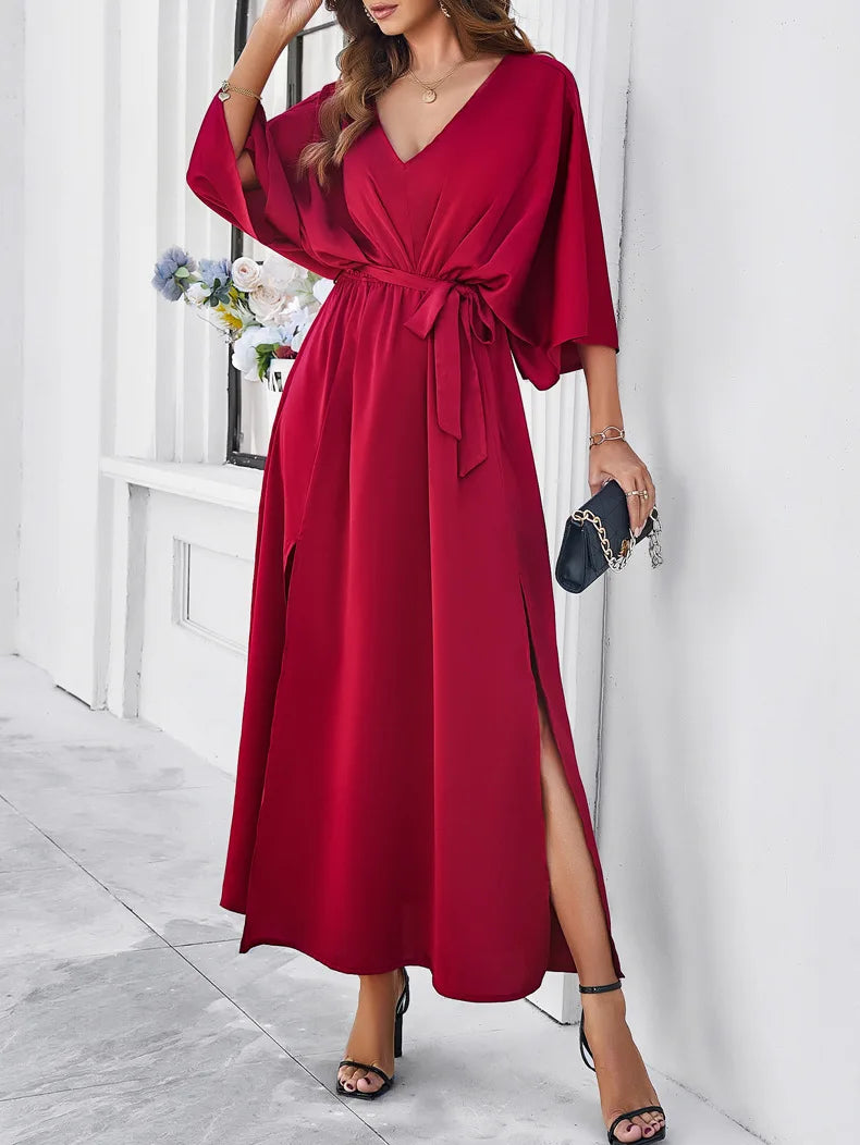 Concordia® | V-Neck Dress In A Loose Fit