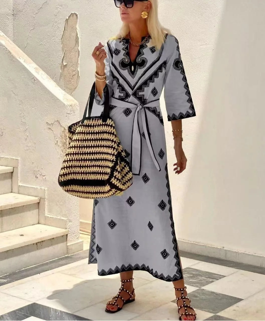 Crisanta® | Loose-Fitting Dress With Belt