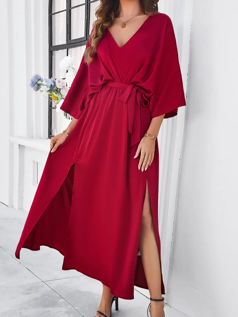 Concordia® | V-Neck Dress In A Loose Fit