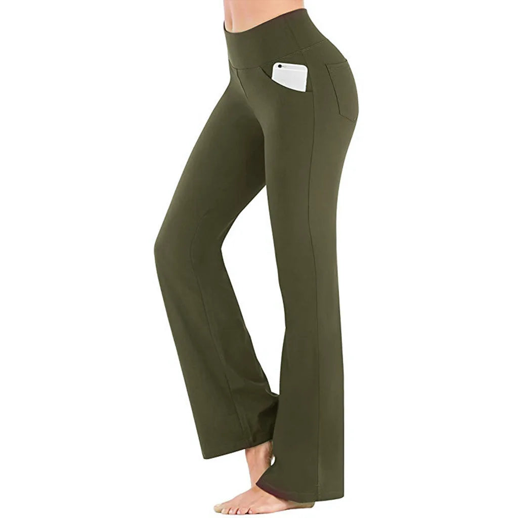 Dayana® | Stretchy Flared Pants High Waist