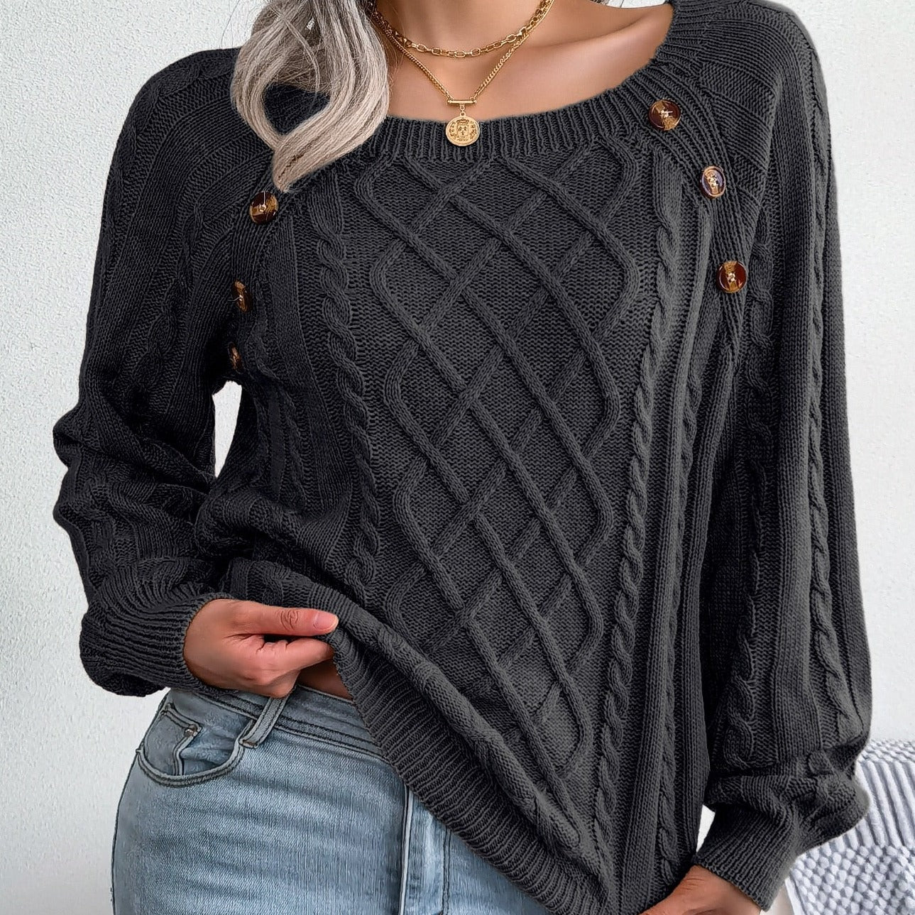 Ela® | Elegant knitted sweater for women