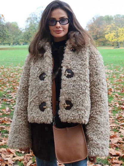 Diana® | Women's faux wool jacket, warm and fashionable, thick design