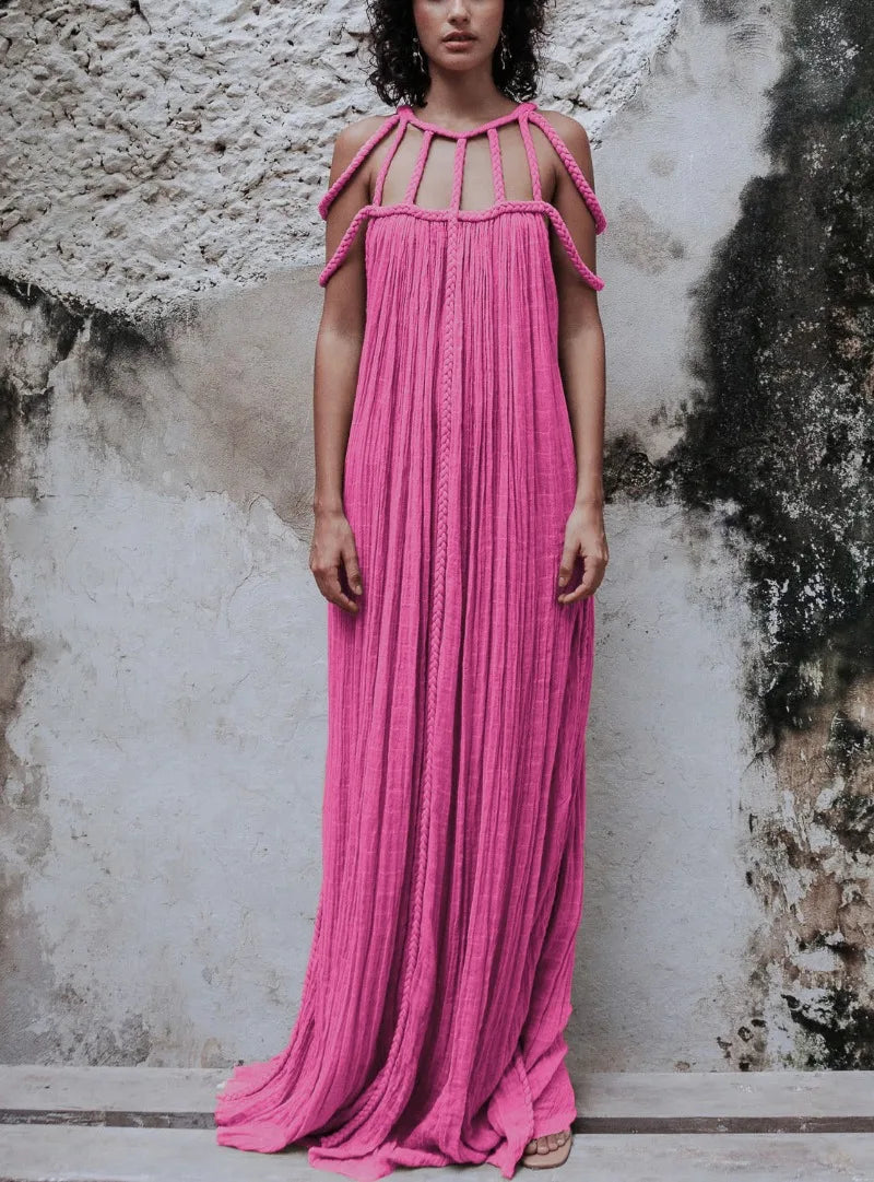 Brenda® | Long sleeveless and backless dress