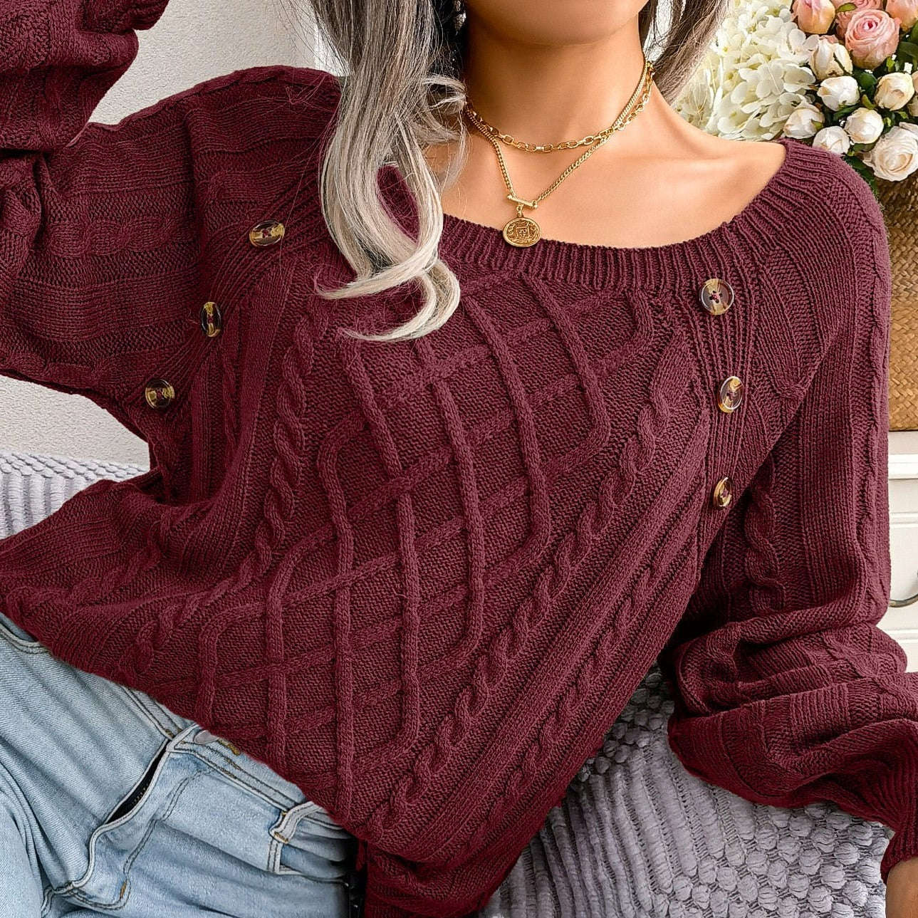 Ela® | Elegant knitted sweater for women