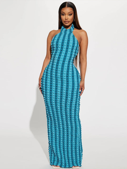 Delia® | Long halter dress for women