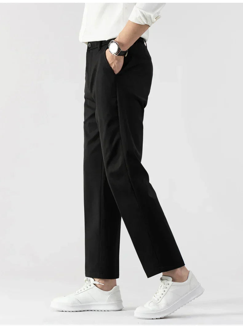 Clinton | Men’s Slim Fit Trousers – Lightweight Fabric – Tailored Cut – Stylish Business Casual
