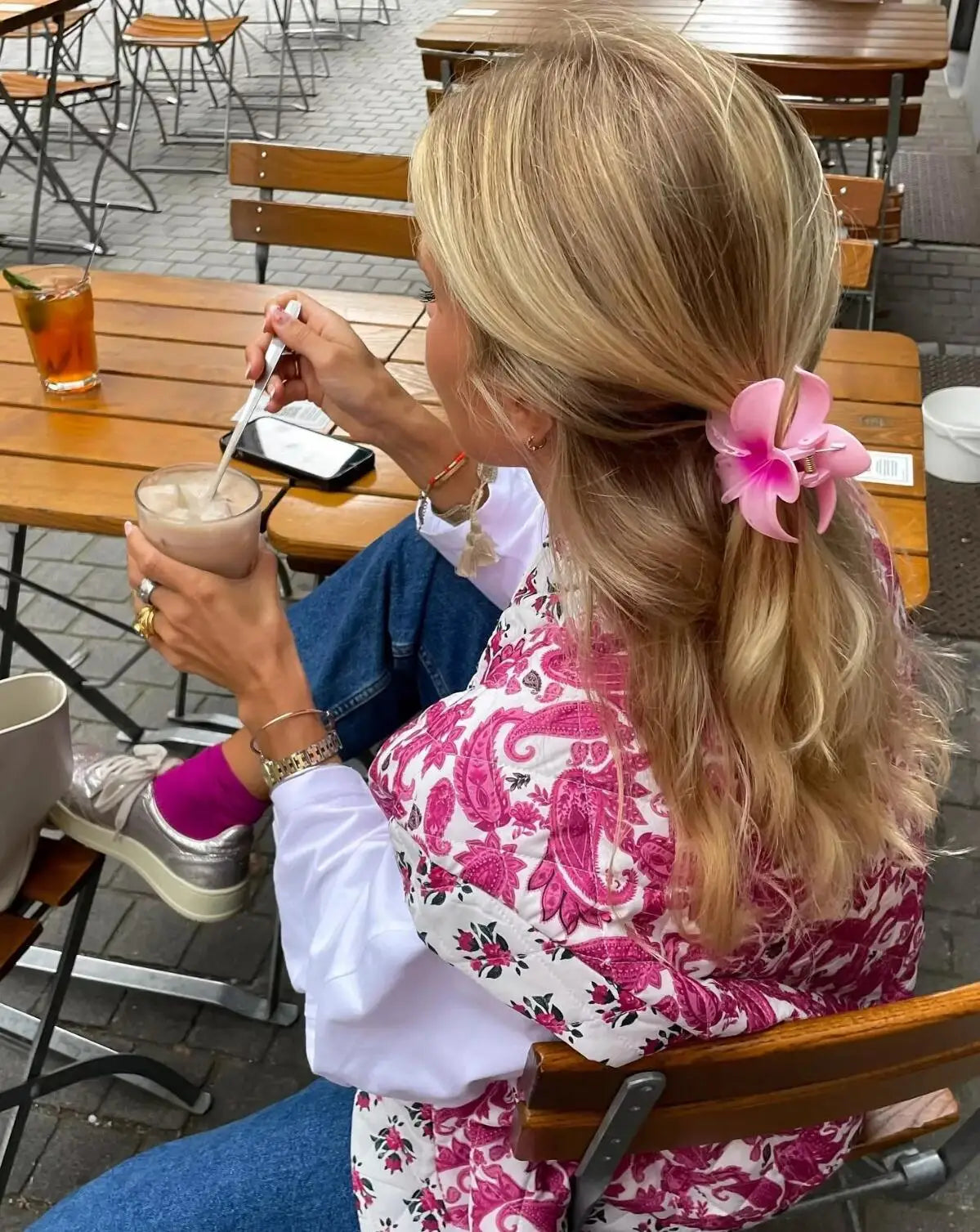 Clara® | Paisley Print Steppweste