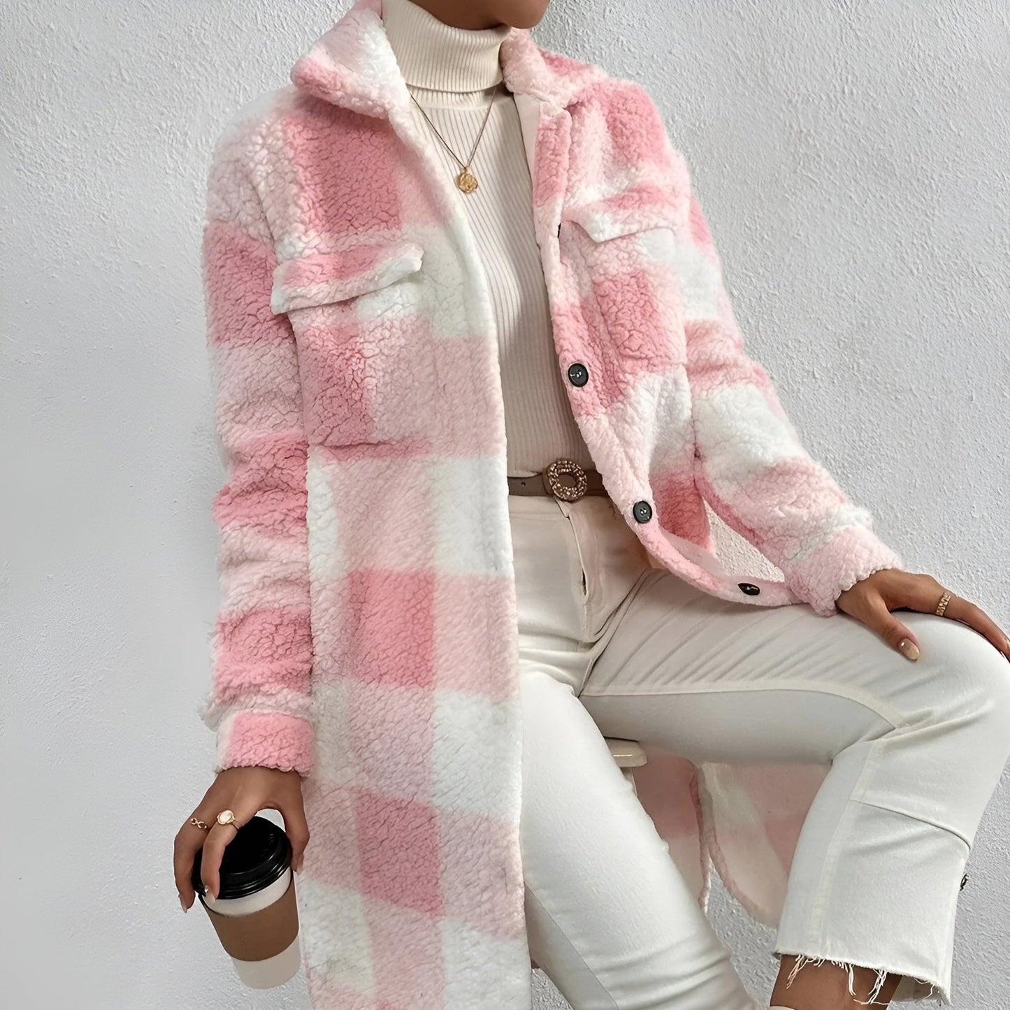 Ariadna® | Long checked coat