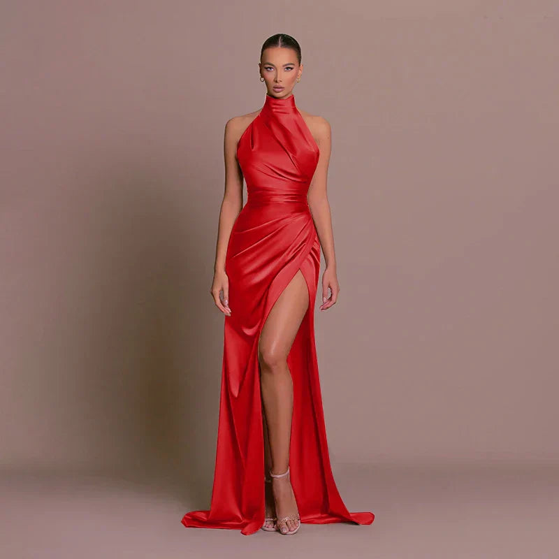 Carla | Elegant High-Slit Evening Dress