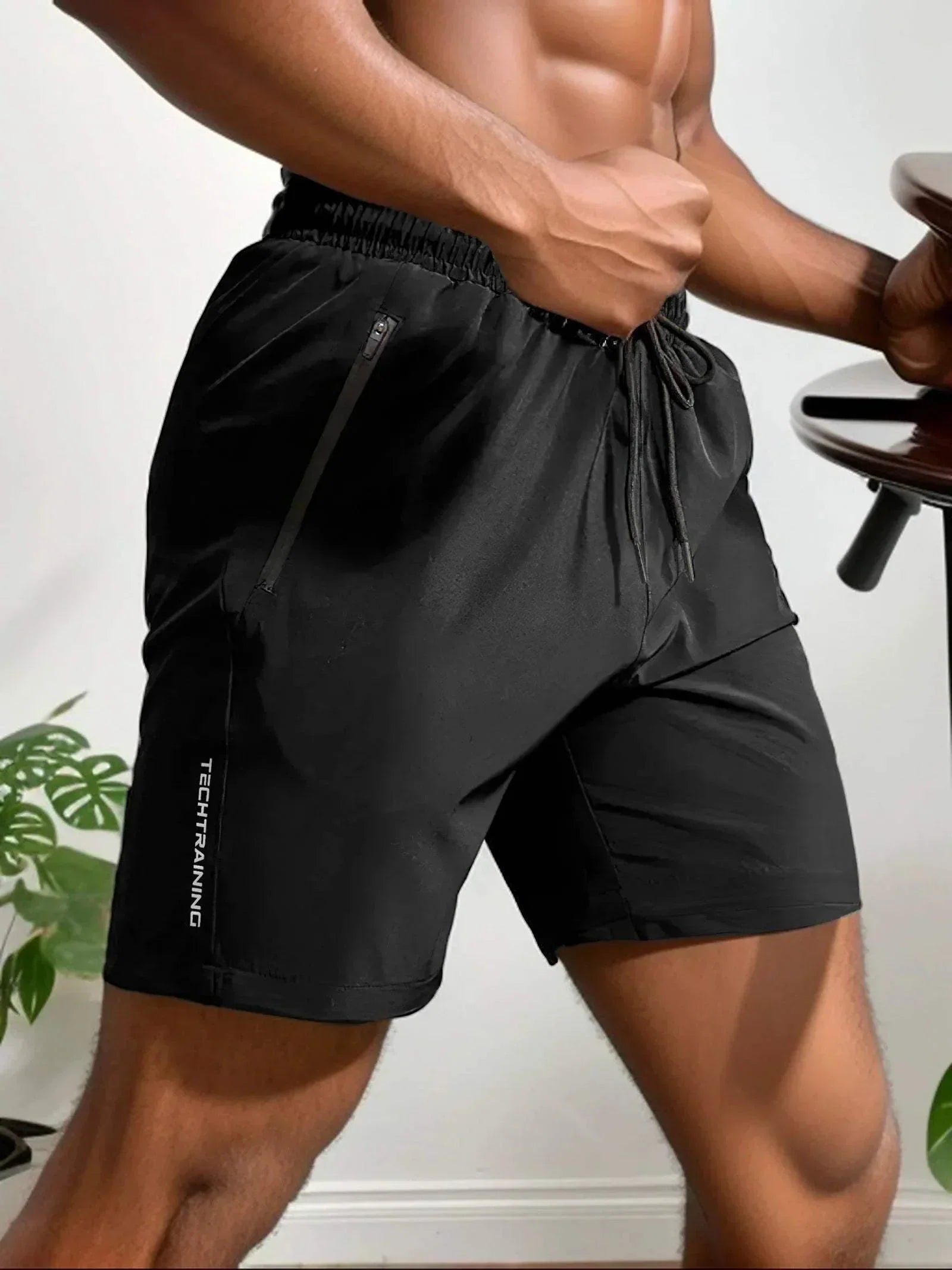 Riven | Lightweight Moisture-Wicking Stretch Shorts with Zip Pocket