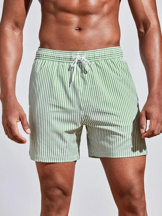 Earl | Stylish Men's Striped Swim Shorts with Quick-Dry Fabric