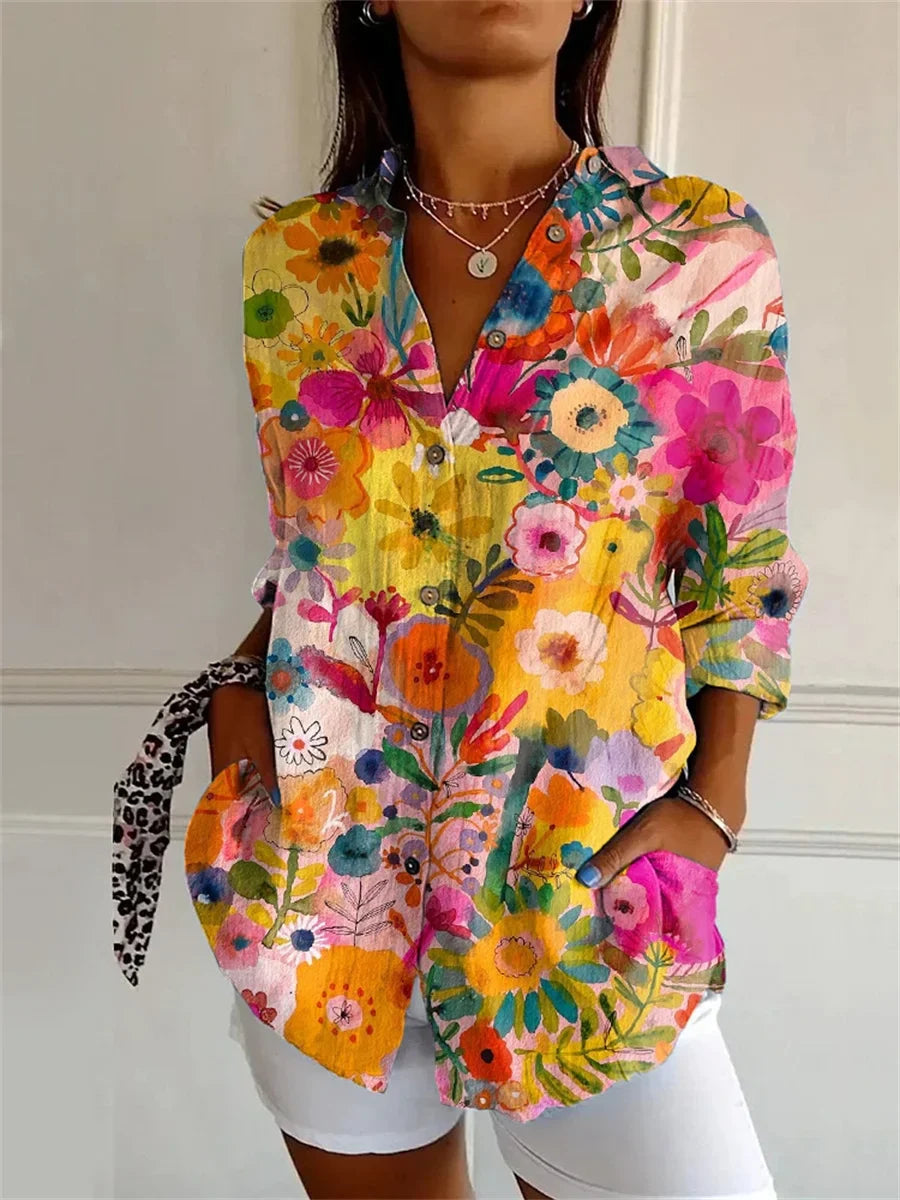 Brookton® | Casual Floral Pattern Blouse