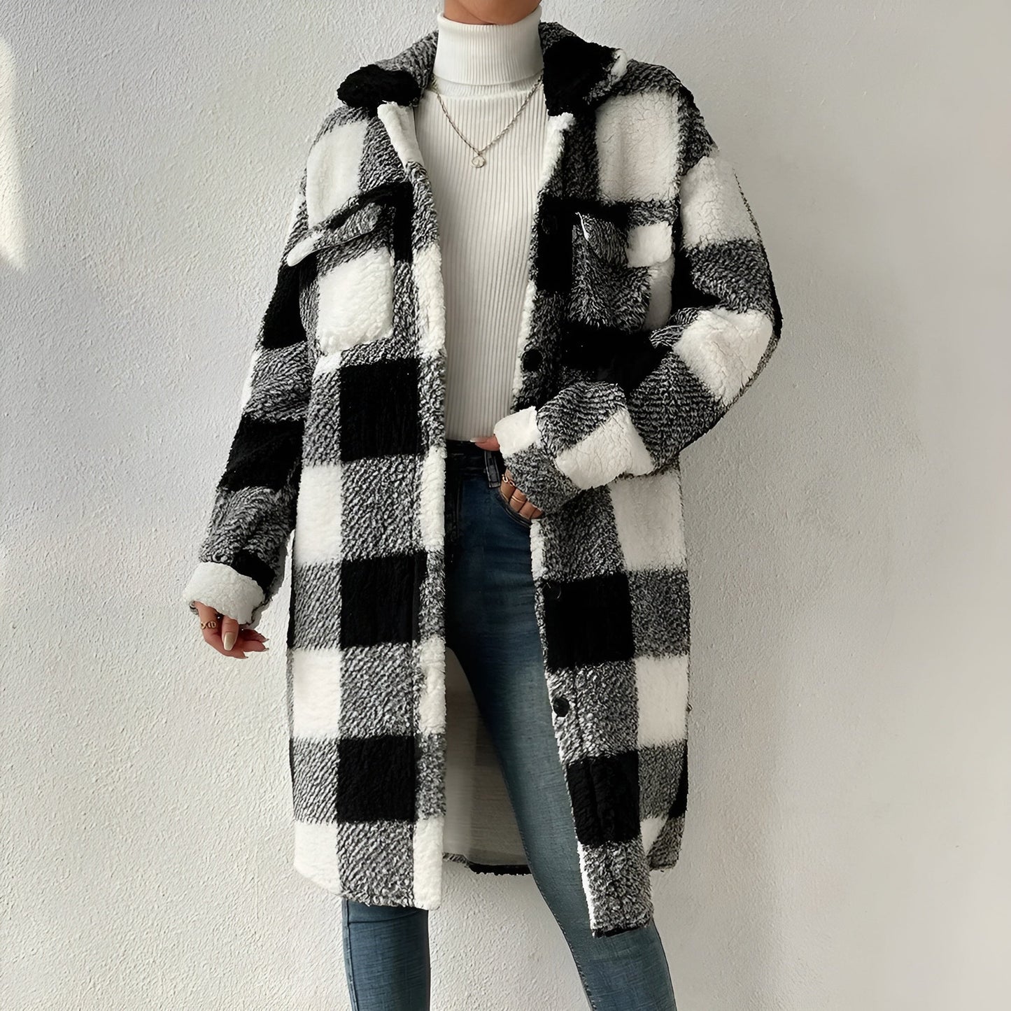Ariadna® | Long checked coat