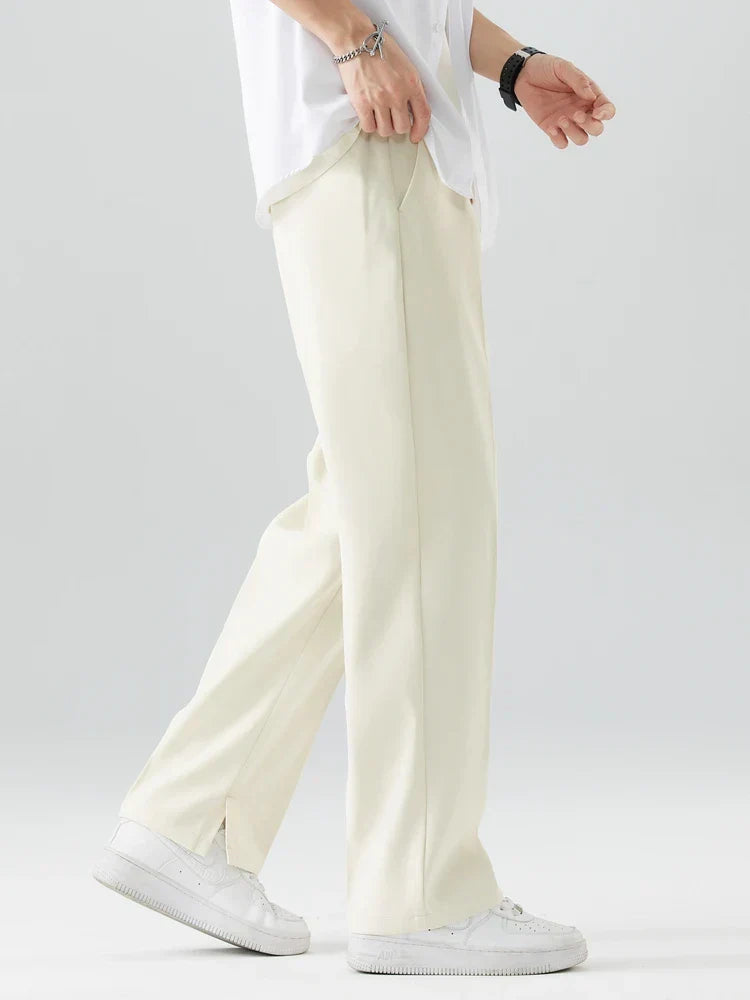 George | Men's Trousers - Straight Leg - Relaxed Fit - Soft Breathable Fabric - Full Length
