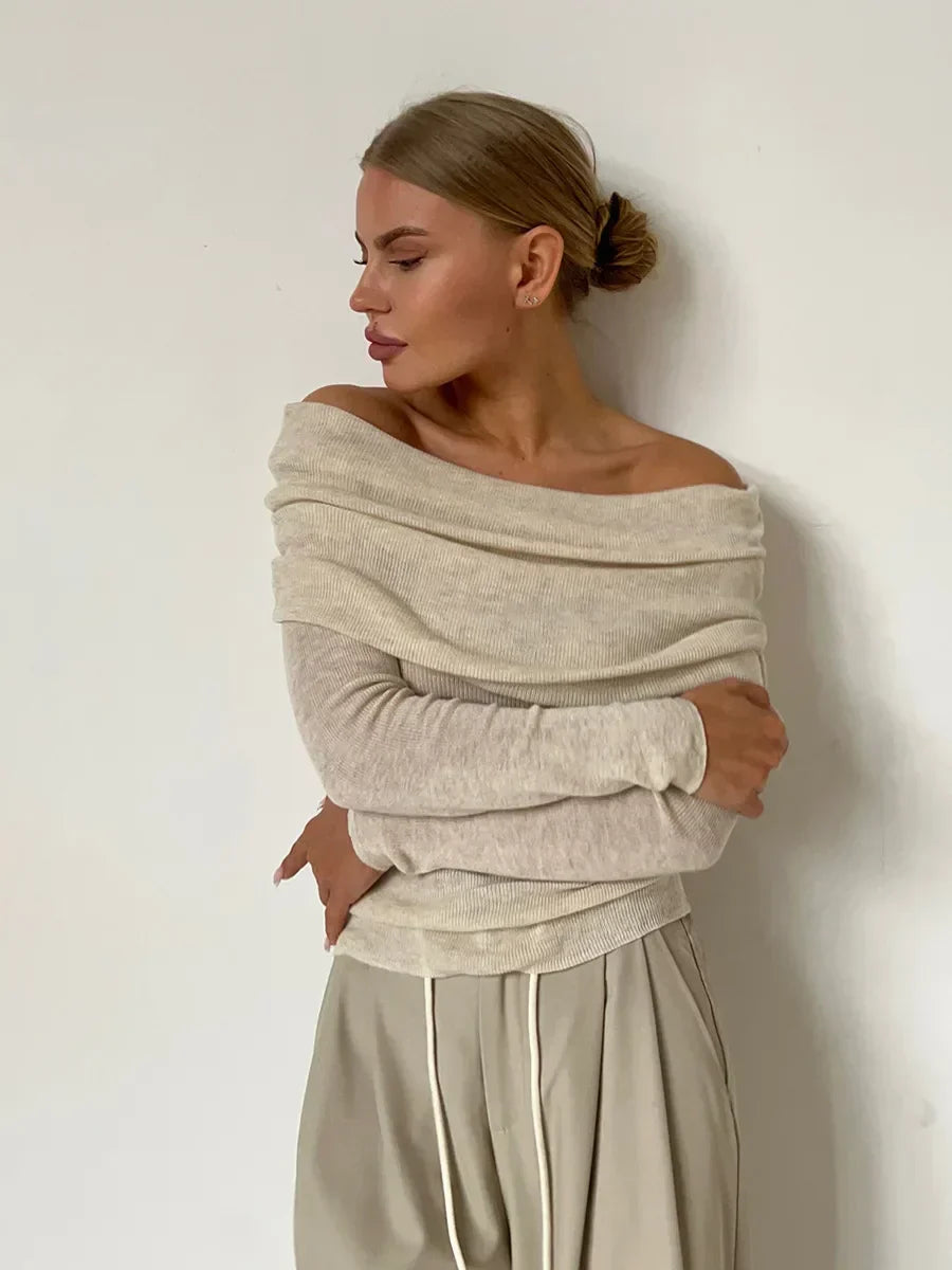 Brenda | Off the shoulder sweater for women