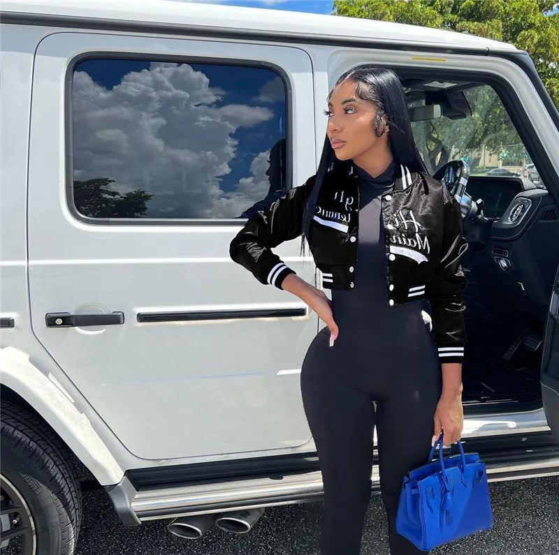 Catalina® | Embroidered short baseball jacket