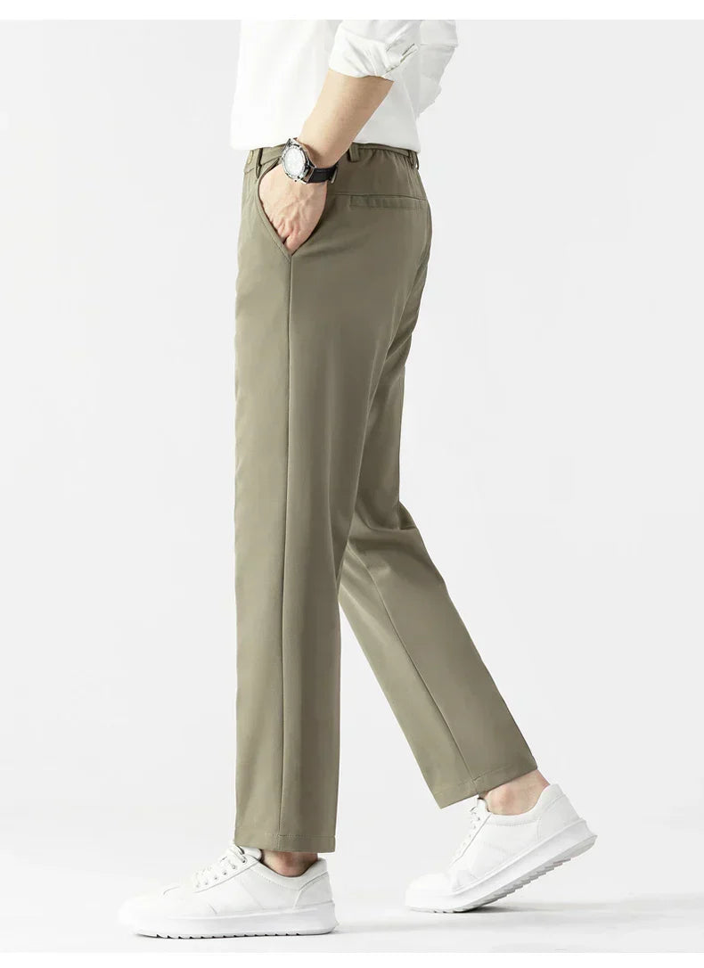 Clinton | Men’s Slim Fit Trousers – Lightweight Fabric – Tailored Cut – Stylish Business Casual