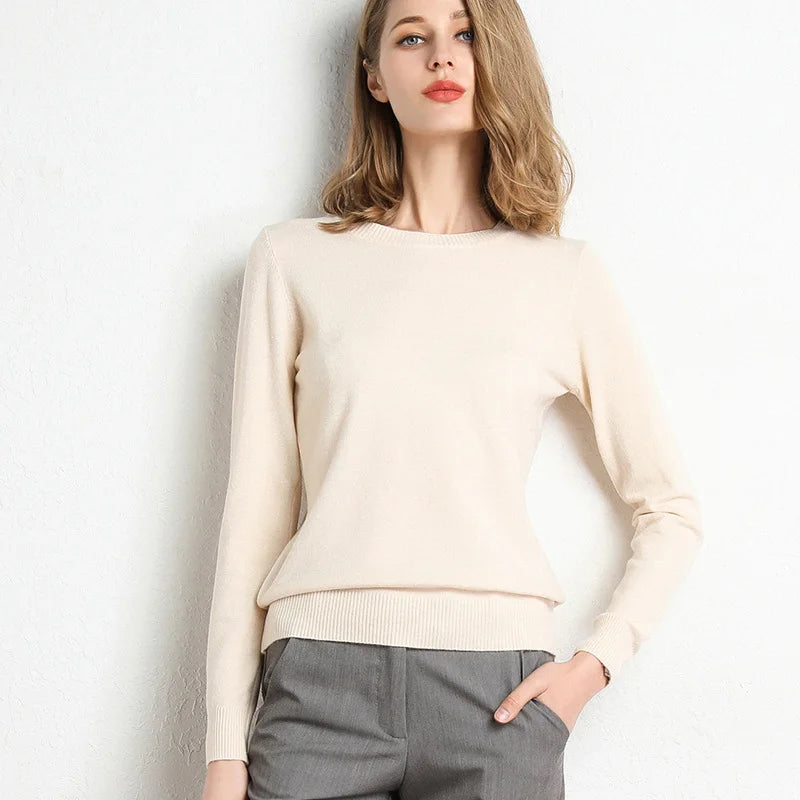 Claudine® | Pullover with a slit neckline