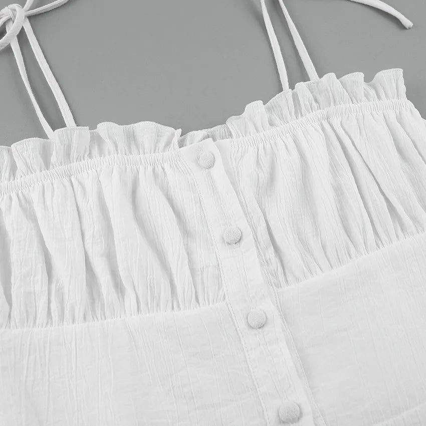 Bianca® | White summer dress with lace