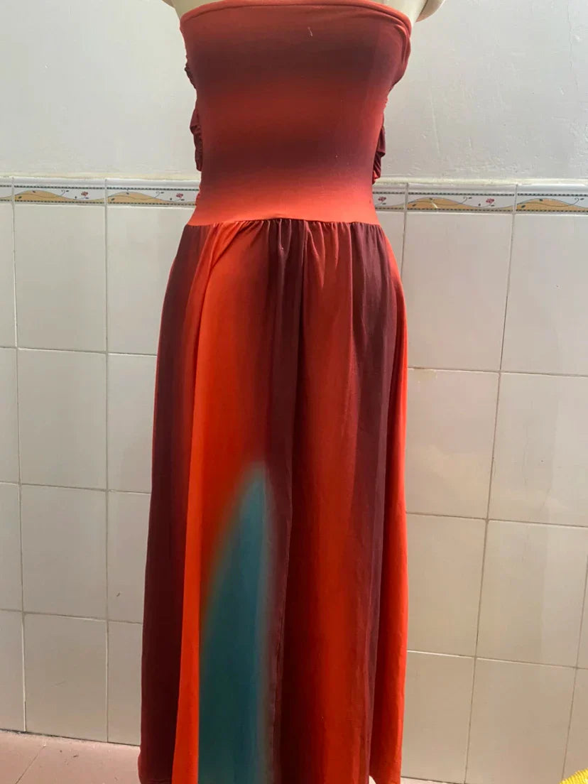 Raegan | Elegant Color-Block Maxi Dress
