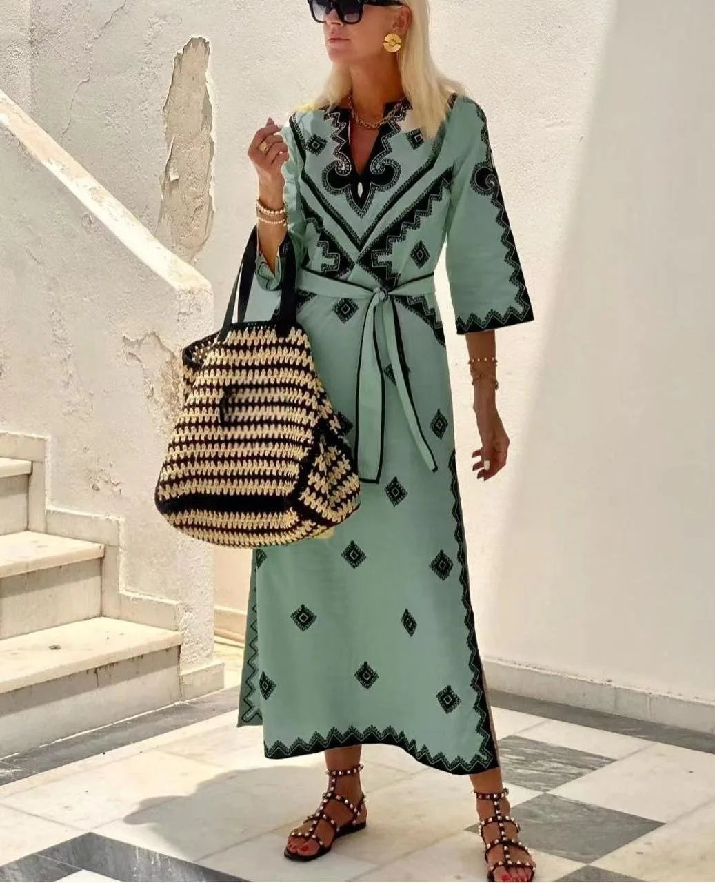 Crisanta® | Loose-Fitting Dress With Belt