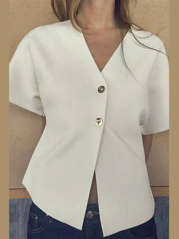 Amara® | Elegant Top With V-Neck