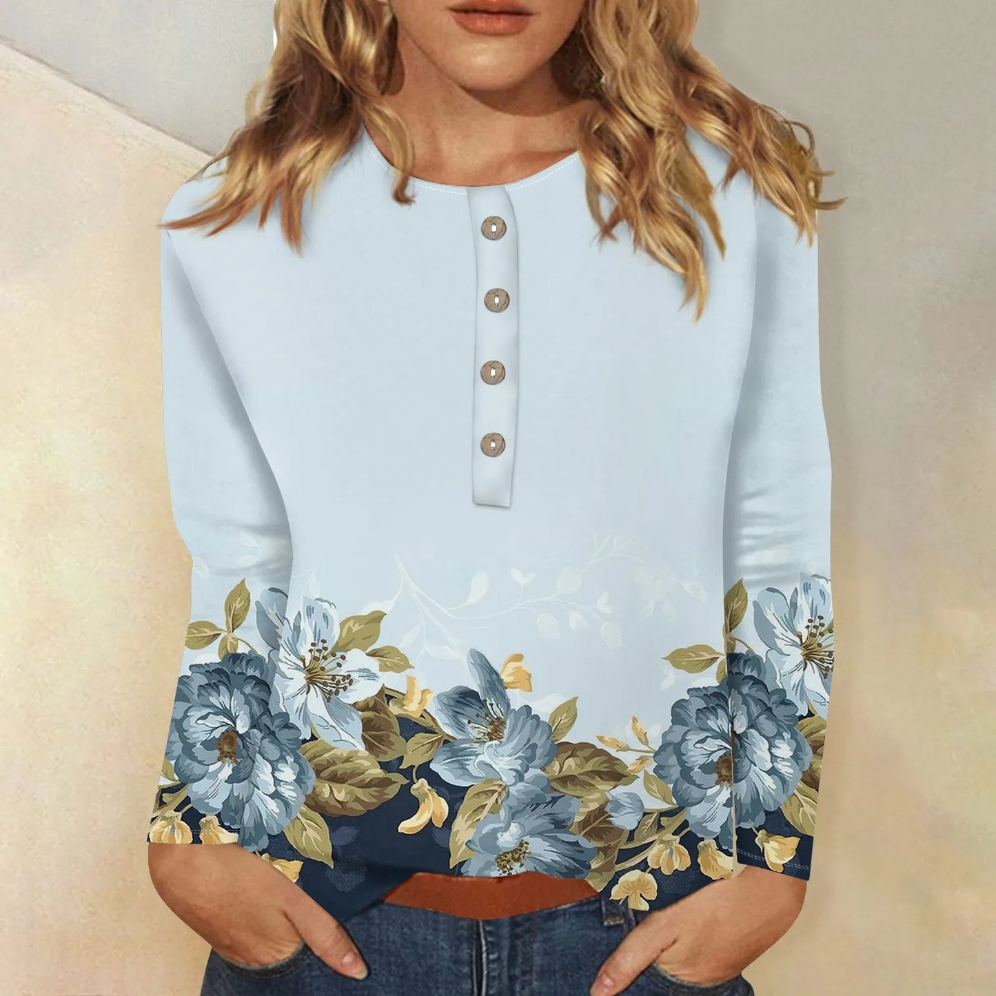 Bernadette® | Women's long sleeve printed top