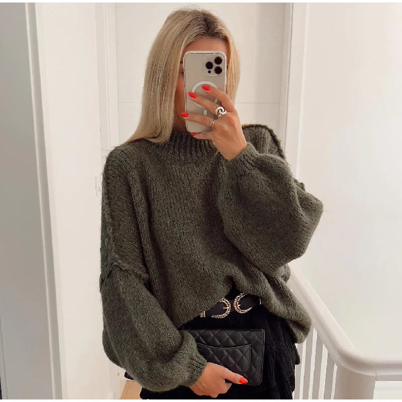 Camila | Fluffy oversized knitted sweater