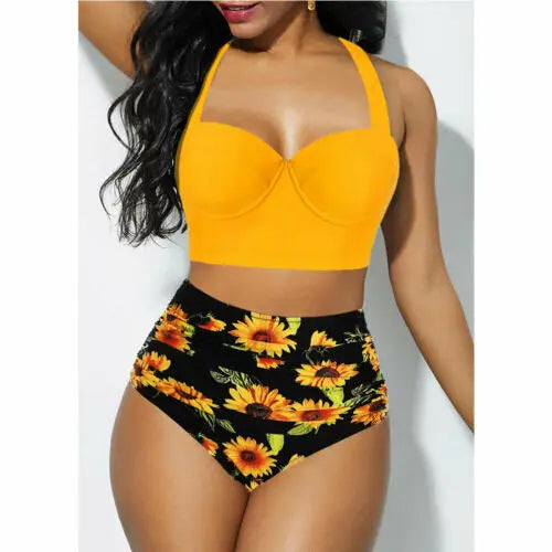 Brenda® | Up Top With High-Waisted Floral Shorts