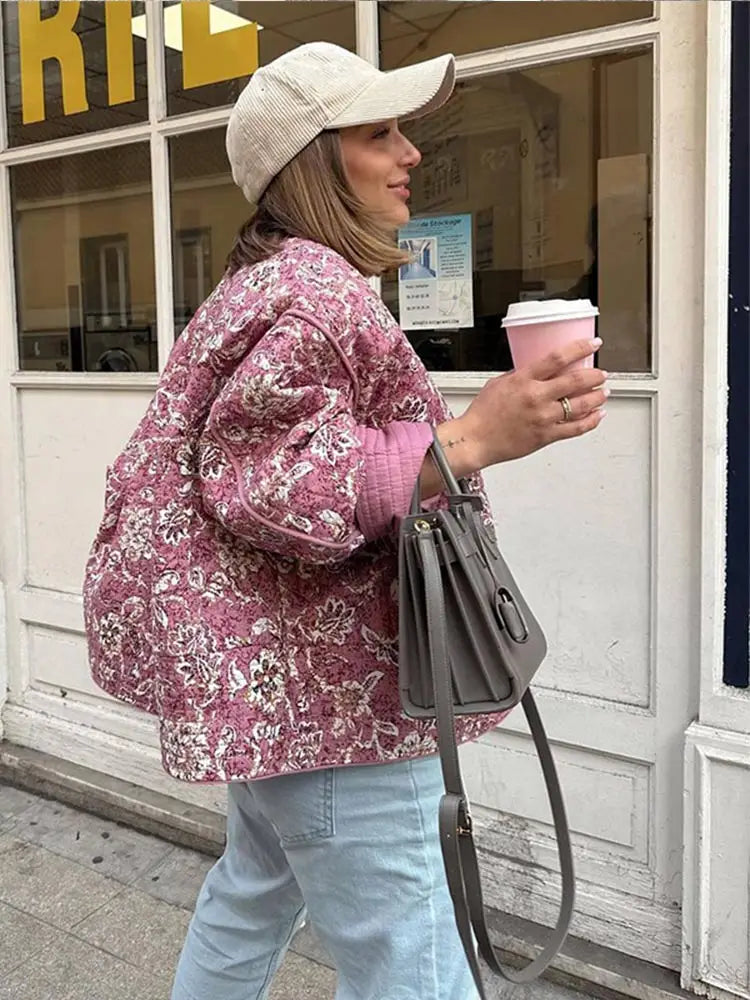Danna® | Fashionable floral print jacket