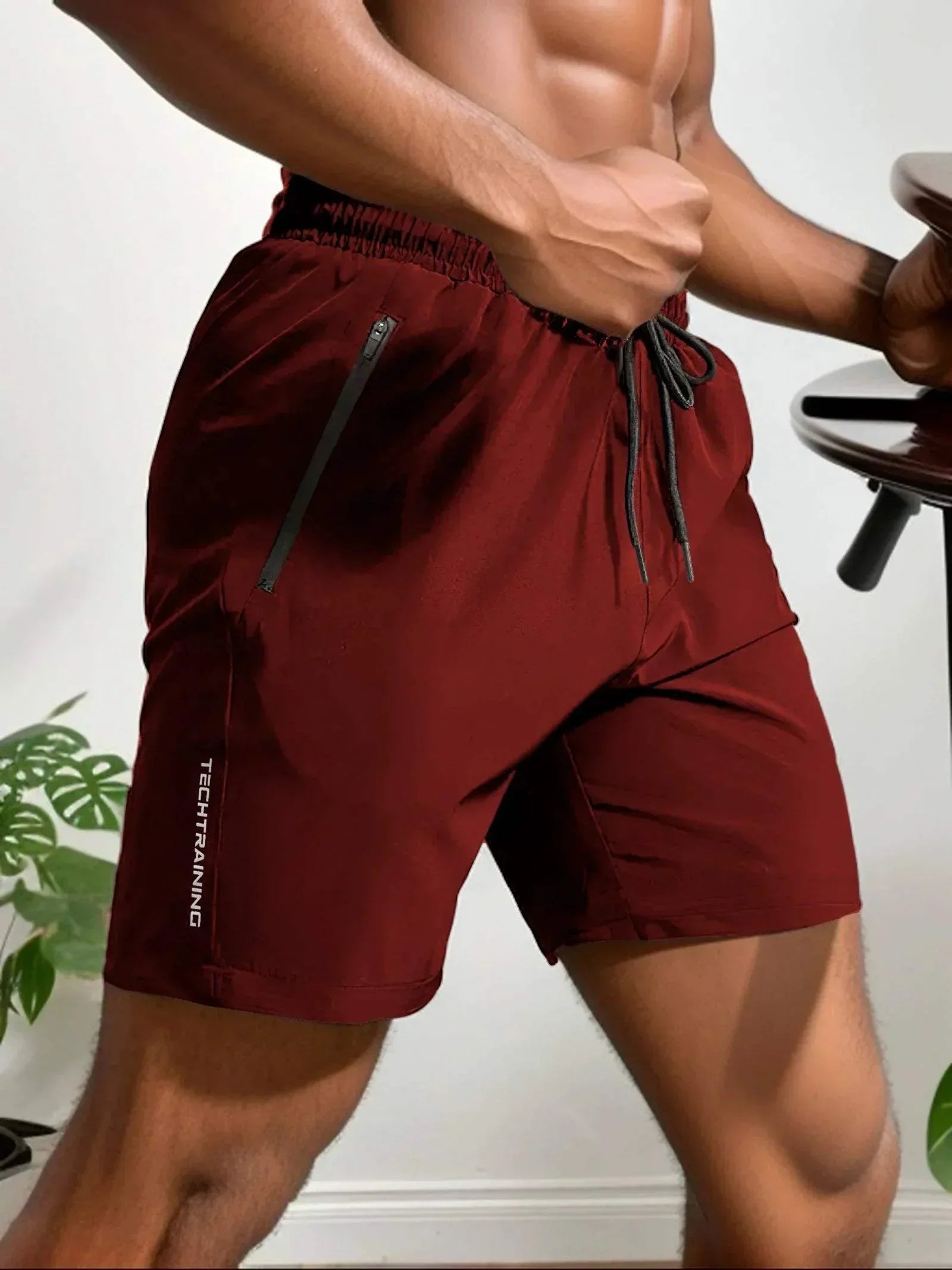 Riven | Lightweight Moisture-Wicking Stretch Shorts with Zip Pocket