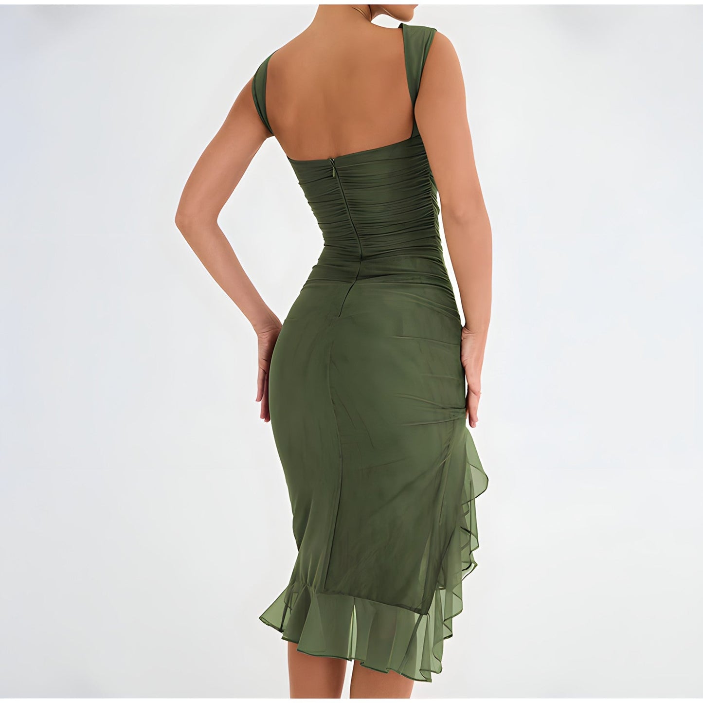 Ariana® | Midi dress with ruffles